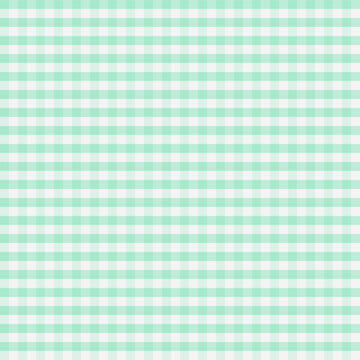 Pastel Mint Green Gingham Checkered Pattern Background