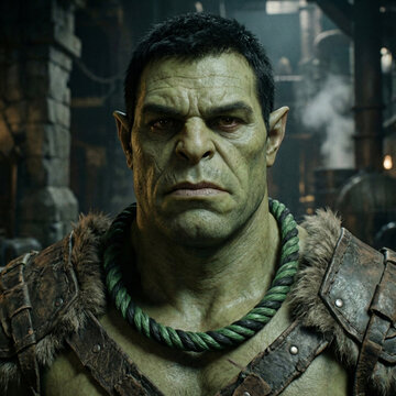 Half-Orc Barbarian