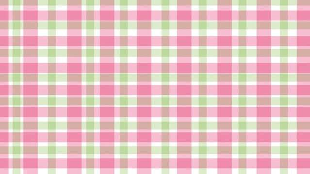 Soft pink and pastel green plaid seamless pattern background vector illustration