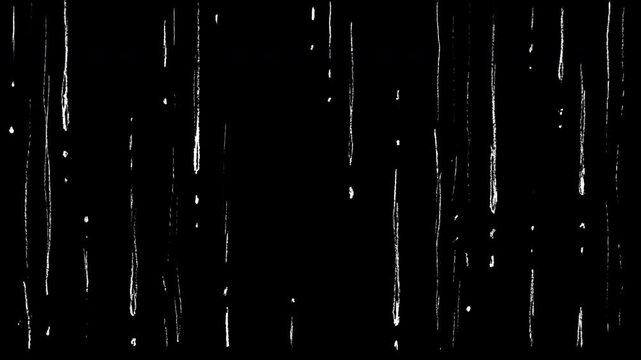 Sketch Hand Drawn Rain with Rough Pencil Lines