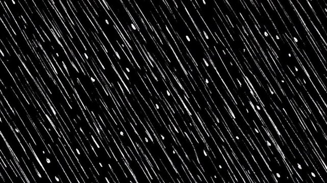 Sketch Hand Drawn Rain Background with Grunge Texture