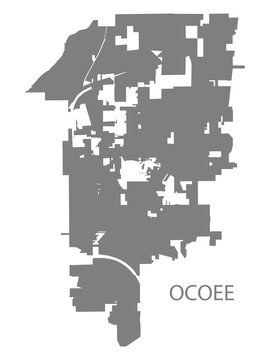 Ocoee City Map, Florida, USA