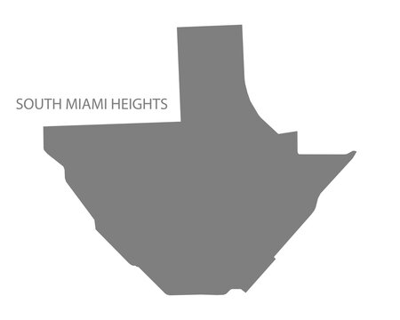 South Miami Heights City Map, Florida, USA