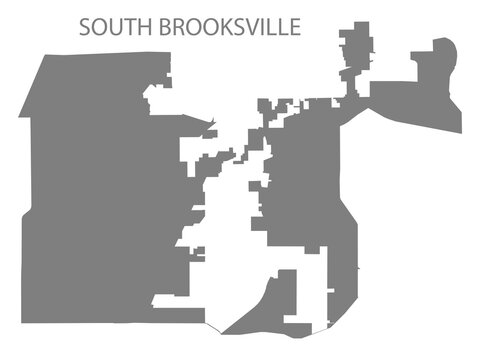 South Brooksville City Map, Florida, USA