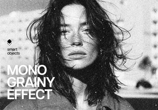 Grainy Mono Effect For Poster And Social Media Design
