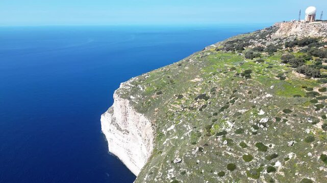 Dingli High Cliffs, Malta, aerial shots, hdr