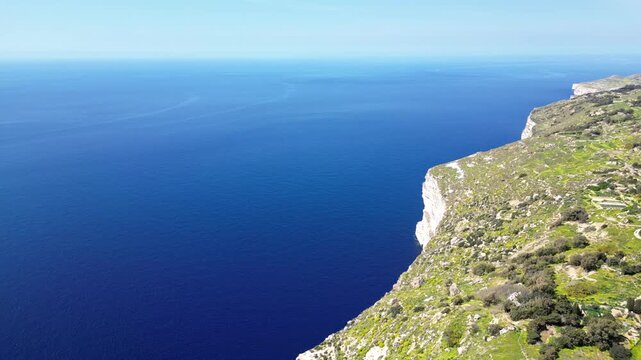 Dingli High Cliffs, Malta, aerial shots, hdr