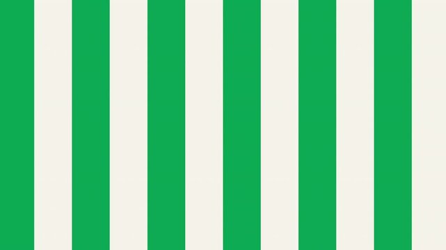 Seamless Animated Moving Green and Cream Striped Awning Loop for Retro Visuals