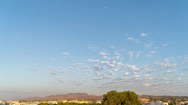 Timelapse en las monta&ntilde;as del elche alicante espa&ntilde;a