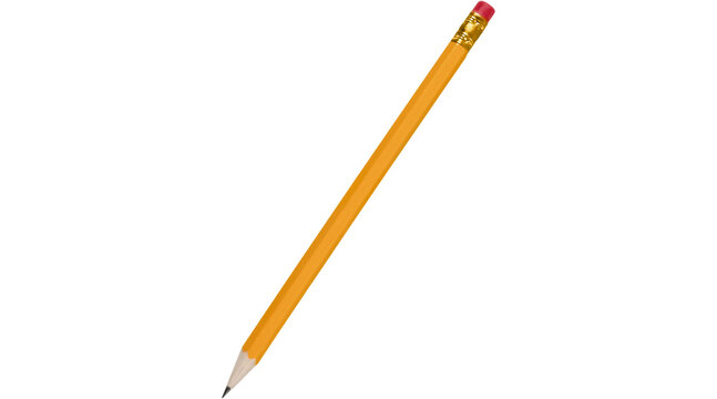 pencil, wooden pencil, yellow pencil, lead pencil, graphite pencil, sharp pencil, pencil PNG, PNG