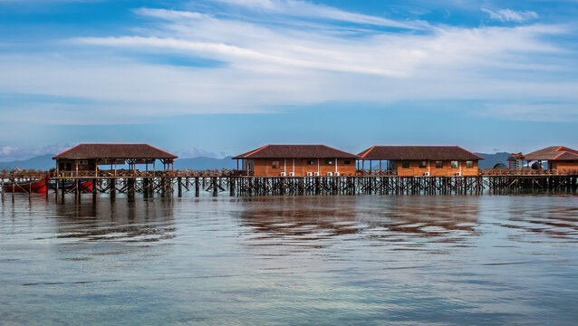 A Scuba Dive Center on Mabul Island, Sabah, Malaysia on Borneo