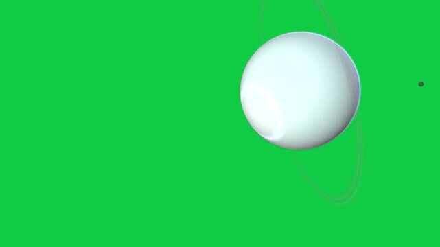 Camera zooming blue giant rotating rings sweeping aurora brightening showing closeup transparent bg