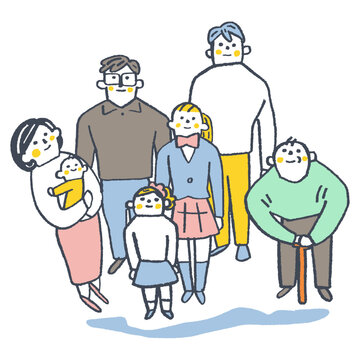 三世代で見上げる未来　家族の形　視線形成
