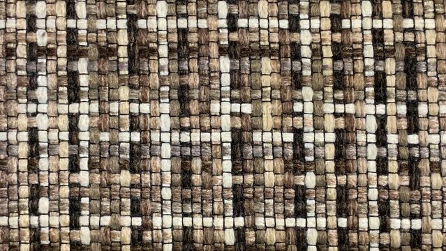 woven textile fabric texture with checkered pattern