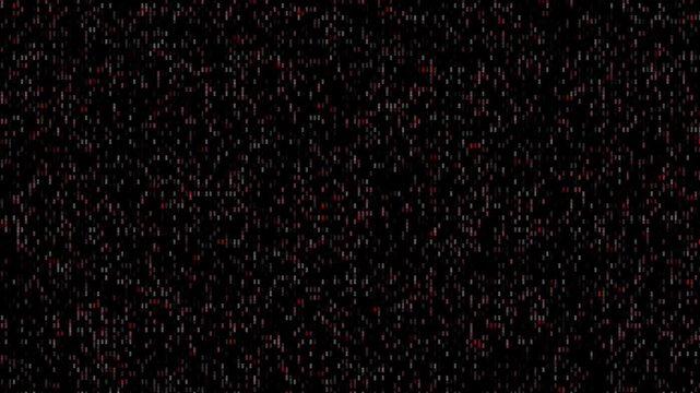 Digital ASCII glitch static background animation with rolling scanlines and deterministic noise.