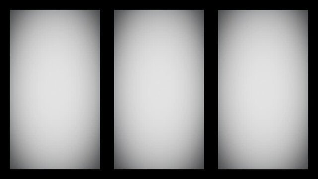 Cinematic Film Split Screen Overlay with Multi Frame Grid, Retro Movie Layout, Vintage Projection Mask and Creative Screen Composition