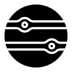 jupiter glyph icon © afif
