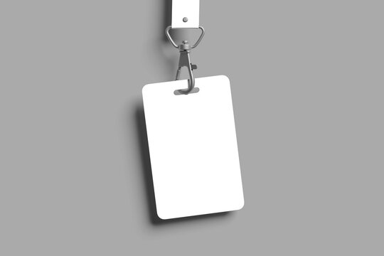 blank id card mockup