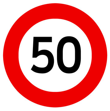 Speed limit sticker