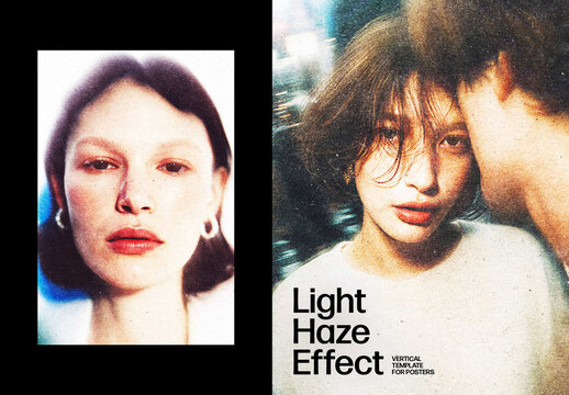 Vertical Twilight Haze Effect For Poster And Print Design