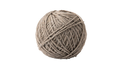 Round ball of natural brown jute twine string © Alistair
