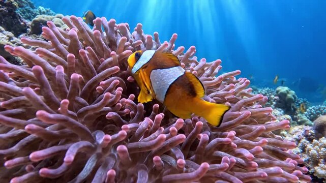 coral reef with fish