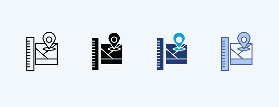 Spatial Multiple Icon Illustration Vector, Contains 