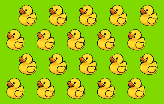 seamless pattern duck rubber 