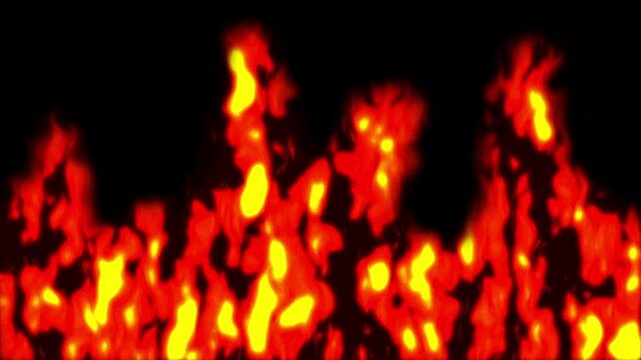 Fire blast Flames Spark burning particles animation