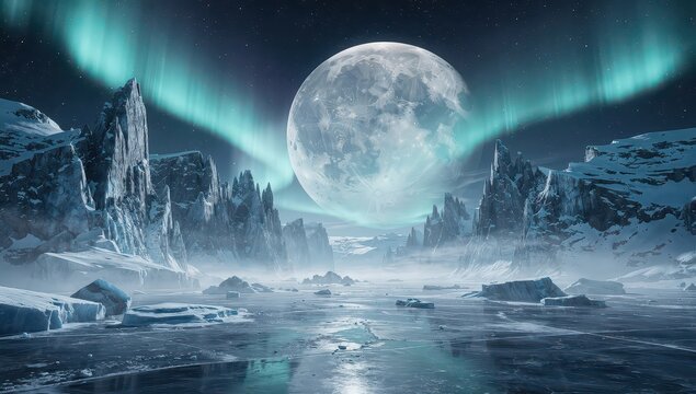 Iceland is an icy planet with icy cliffs.