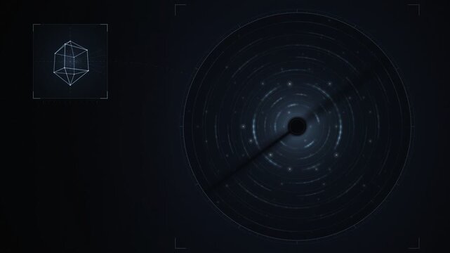 X-Ray Crystallography Diffraction Pattern Rotation Seamless Loop