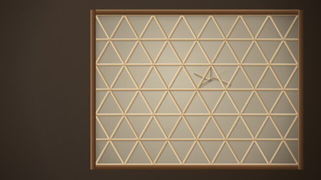 Kumiko Lattice Woodworking Panel Assembly Reveal
