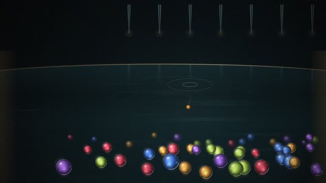 Spherification Caviar Droplets Falling Seamless Loop