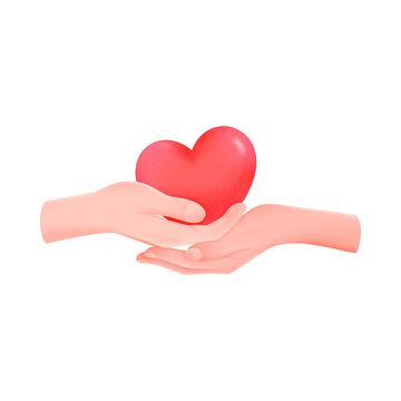 hands holding heart