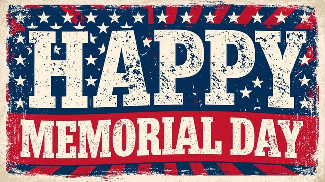 Grungy American flag design with distressed stars and stripes