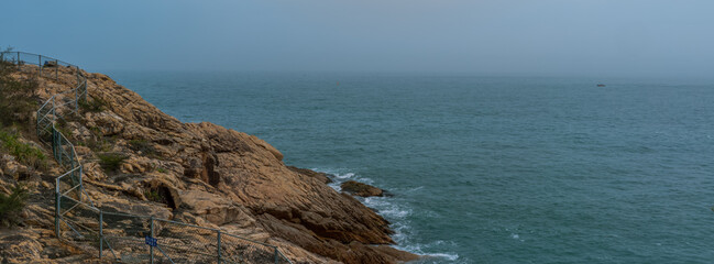 coast of the Pacific Ocean；National Huidong Nature Sea Turtle Reserve in Huizhou, China © Q