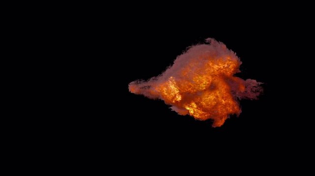 VFX Fire and Muzzle Flash | Alpha, Depth, Normal Pass | Sideview