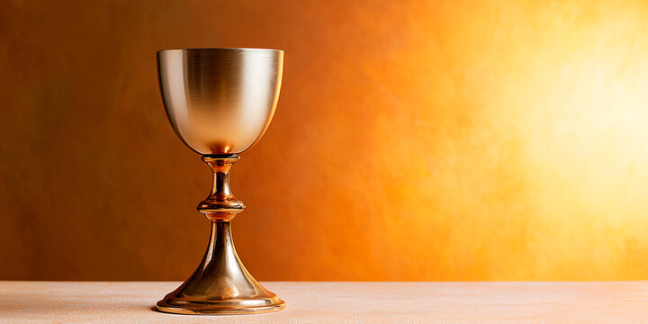 Sacrament of communion Eucharist symbol. Creative Banner. Copyspace image