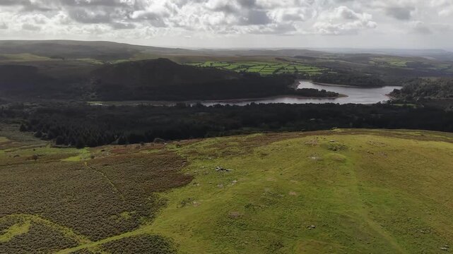 Burrator reservoir and Dartmoor landscape