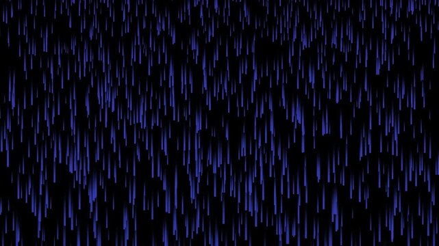 Smooth falling thin strips. Bright composition suitable for any blue and black background.4k video animation .