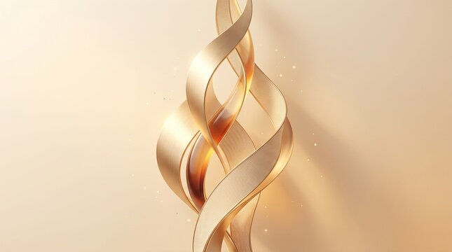 Generated with AI Layered petal structure crafted from rose gold metal and frosted translucent glass sheets.