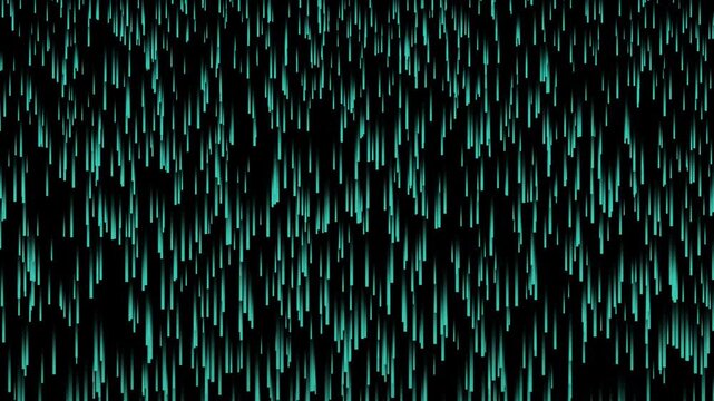 Smooth falling thin strips. Bright composition suitable for any blue and black background.4k video animation .