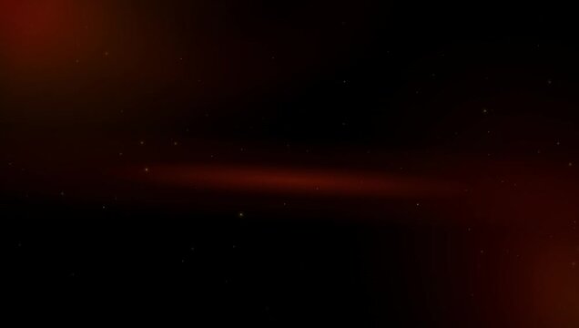 Abstract dark background with glowing orange light particles