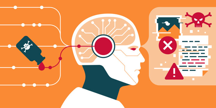 Malicious data poisoning effects on AI models