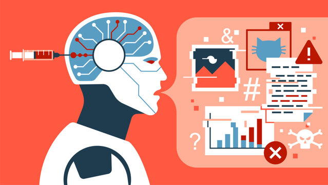 Malicious data poisoning effects on AI models