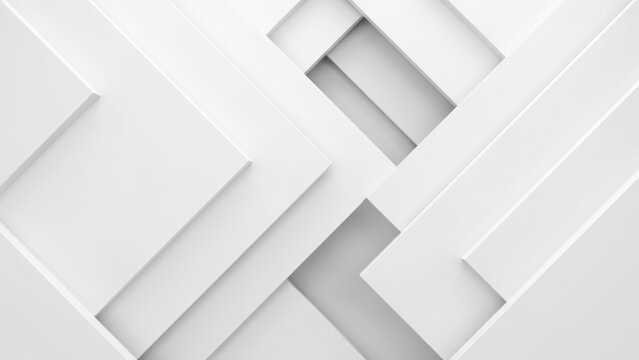 Abstract 3d background with overlapping white rectangular panels