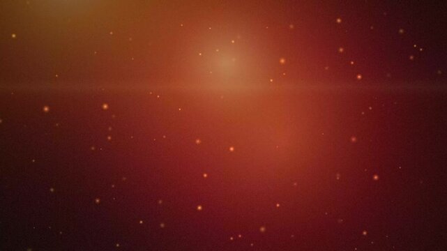 Warm amber cinematic lens flare and floating golden dust loop