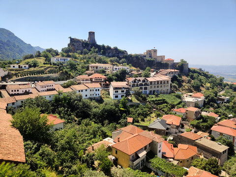 Kruje town castle Albania