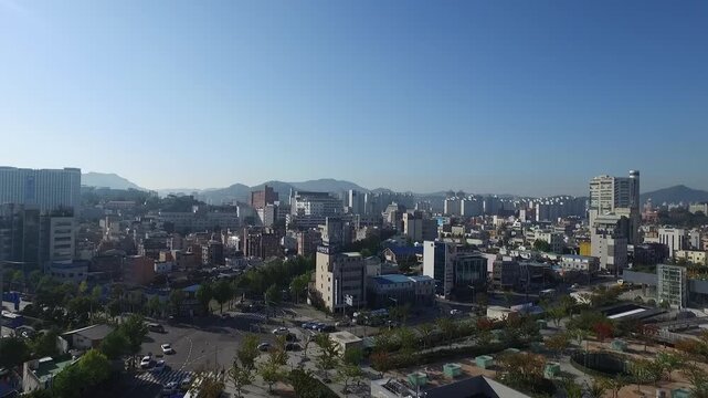 May 18 Democratic Movement Former Jeollanamdo Provincial Government Building Asian Culture Center Gwangju Geumnamro Korea 광주 518 민주화운동 구전남도청 국립아시아문화전당 금남로 518민주광장 시가지 도시 전경 광역시 빌딩 도심 광장 유적지 명소 역사 현장