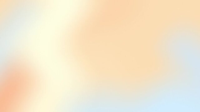 A smooth and blurry abstract mesh gradient featuring soft peach, light orange, and pale blue colors for a clean and modern design background.